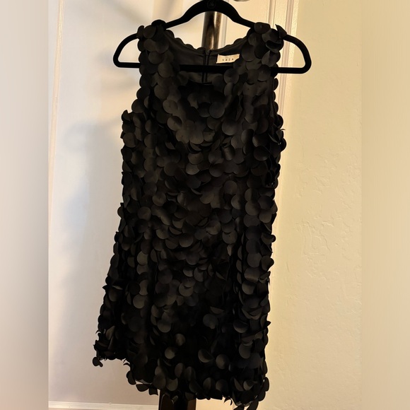 Saja Black Silk Disc Mini Dress XS - Picture 2 of 6